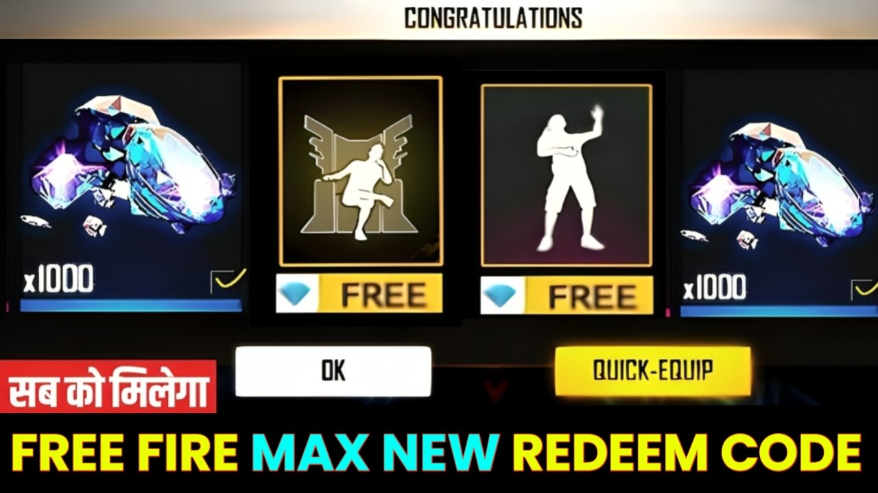 Free Fire Max New Redeem Codes